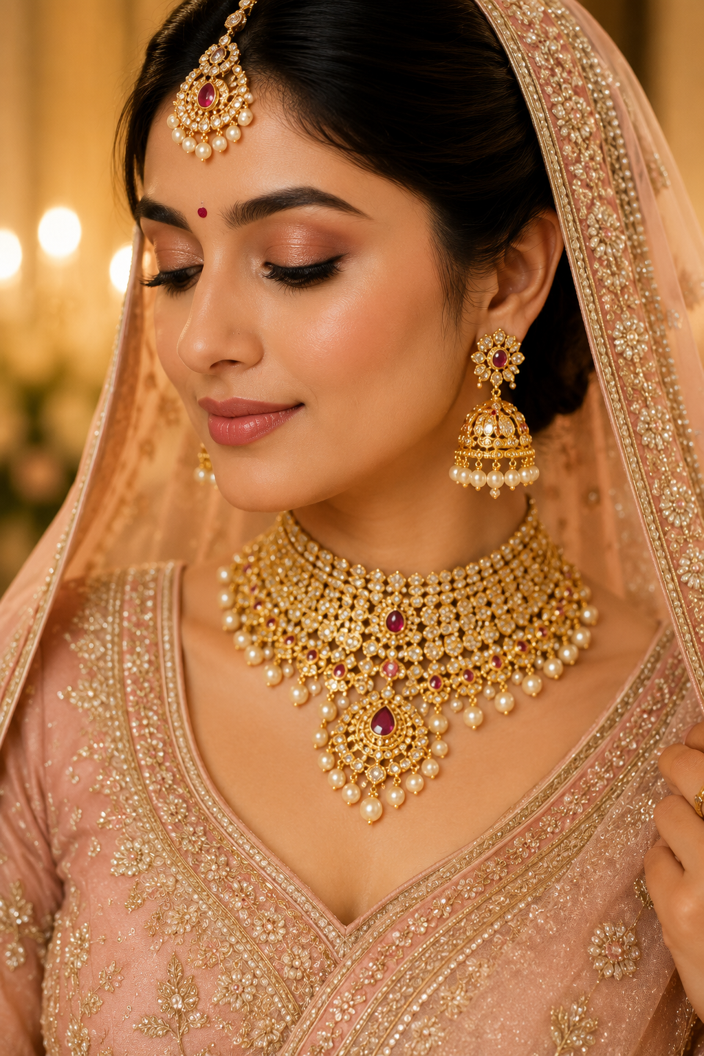 Exquisite Wedding Wear Bridal Jewellery Set